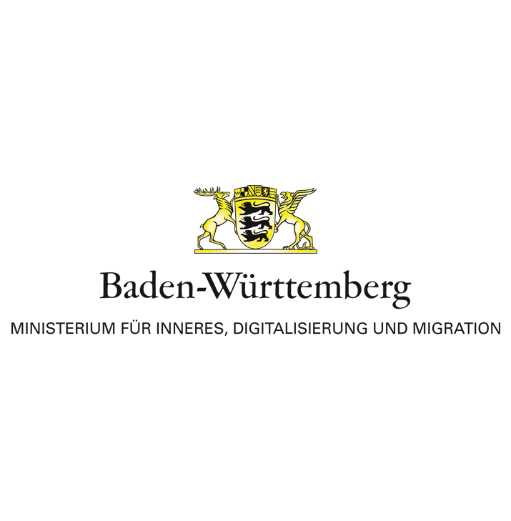 Logo Baden-W&uuml;rttemberg Ministerium f&uuml;r Inneres, Digitales und Migration