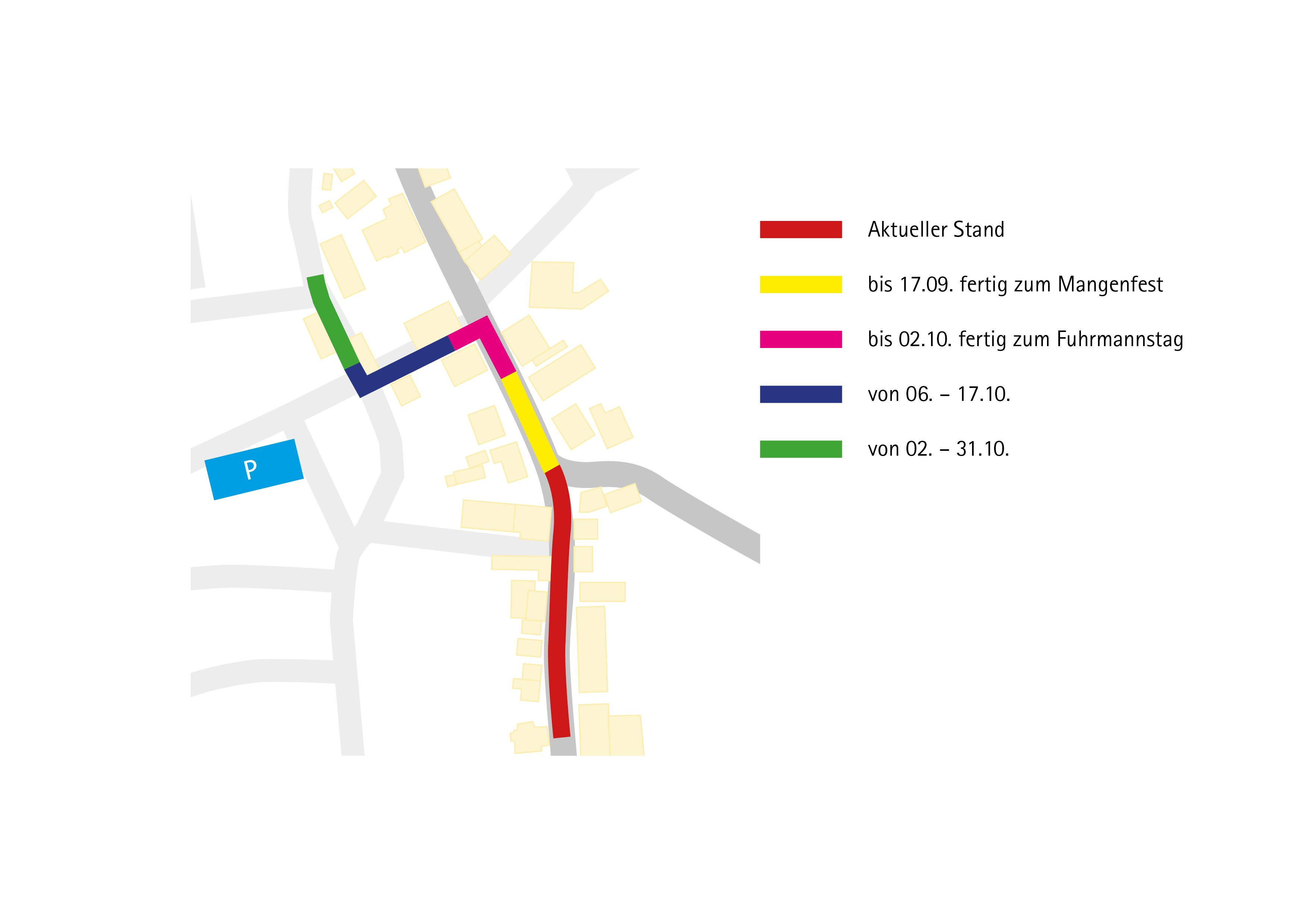 Geplante Baufortschritte in der Innenstadt